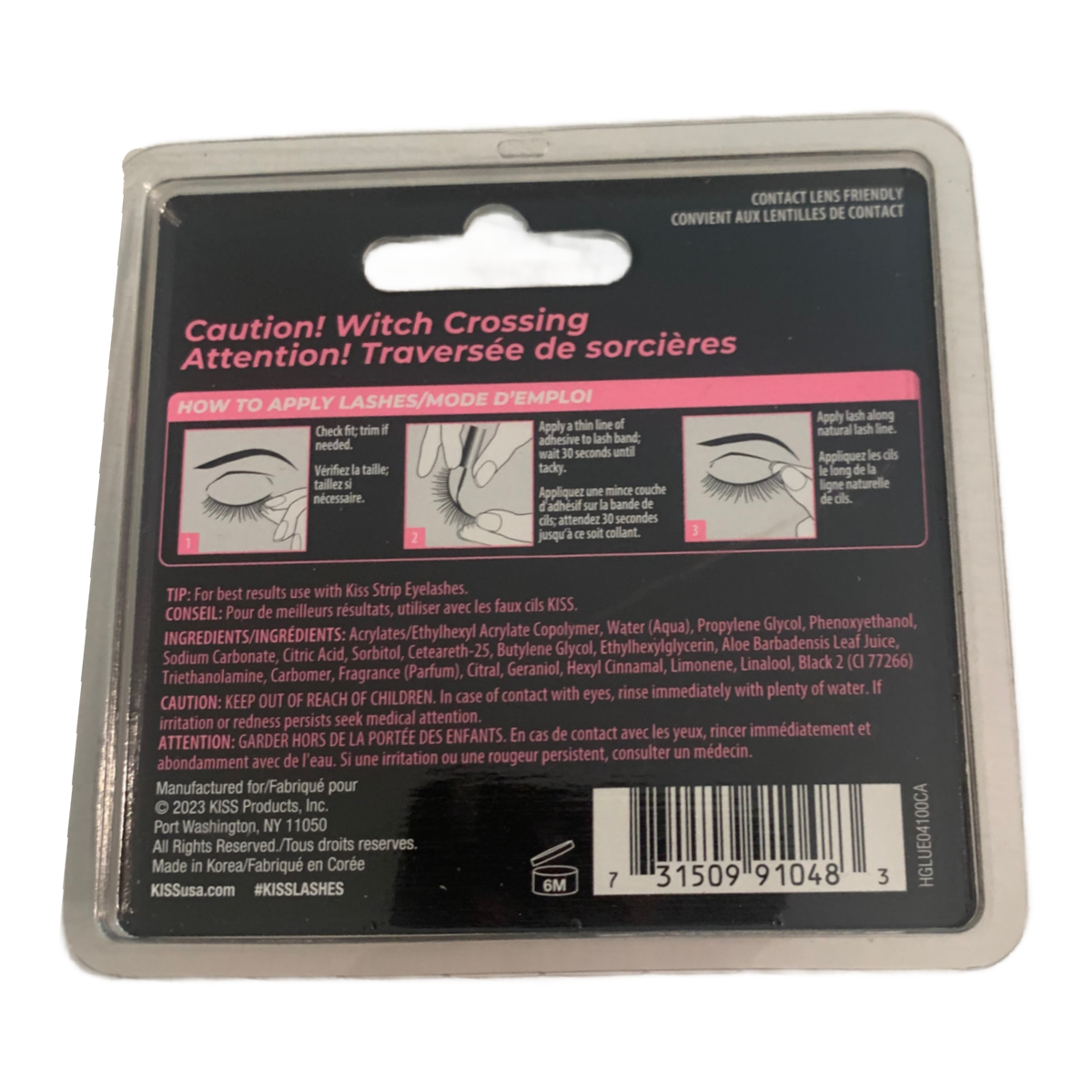 KISS Pink Zombie False Eyelashes Limited Edition HLASH 79, 80, 81 New Lot of 4