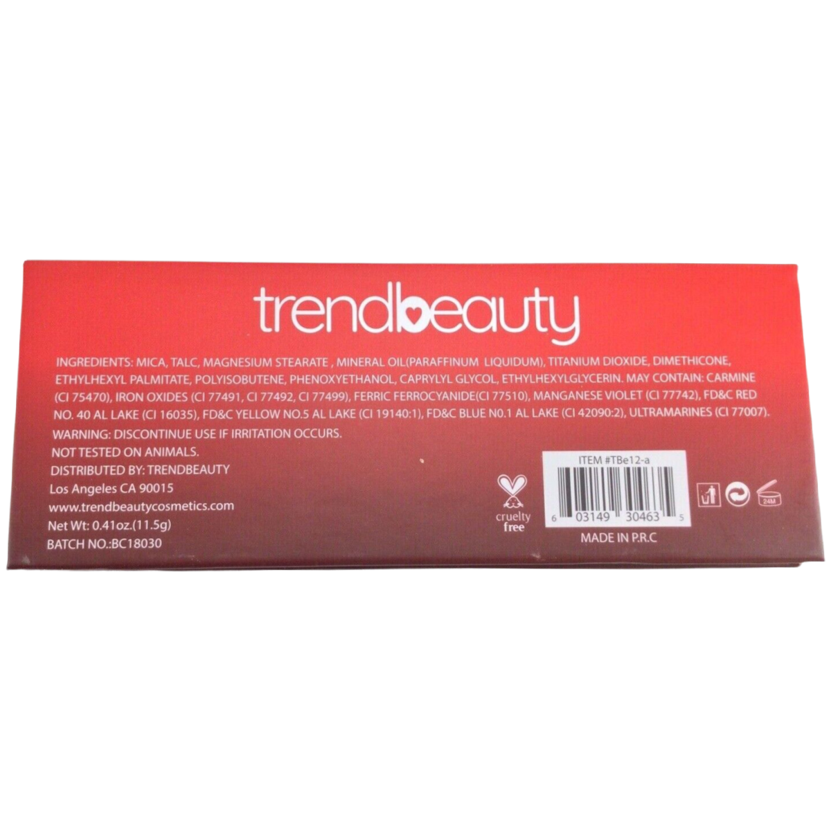 Lot of 3 TrendBeauty Luminosity Eyeshadow Full Size Palettes 12 Shades NEW
