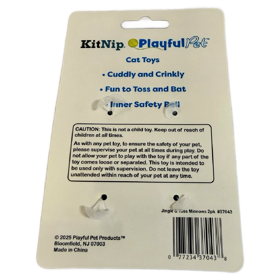 KitNip Kitty Cat Interactive Catnip Plush Catfish Fishing Pole Lot of 4 Toys New