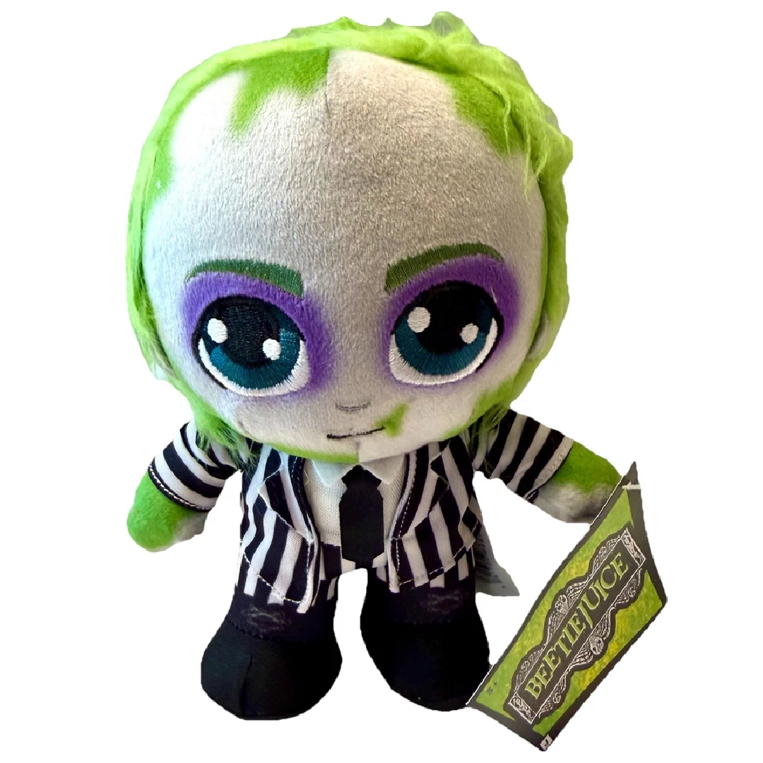 Licensed 8" Plush Lot of 2 Movie Beetlejuice & Lydia Deetz NWT Stuffed Dolls New