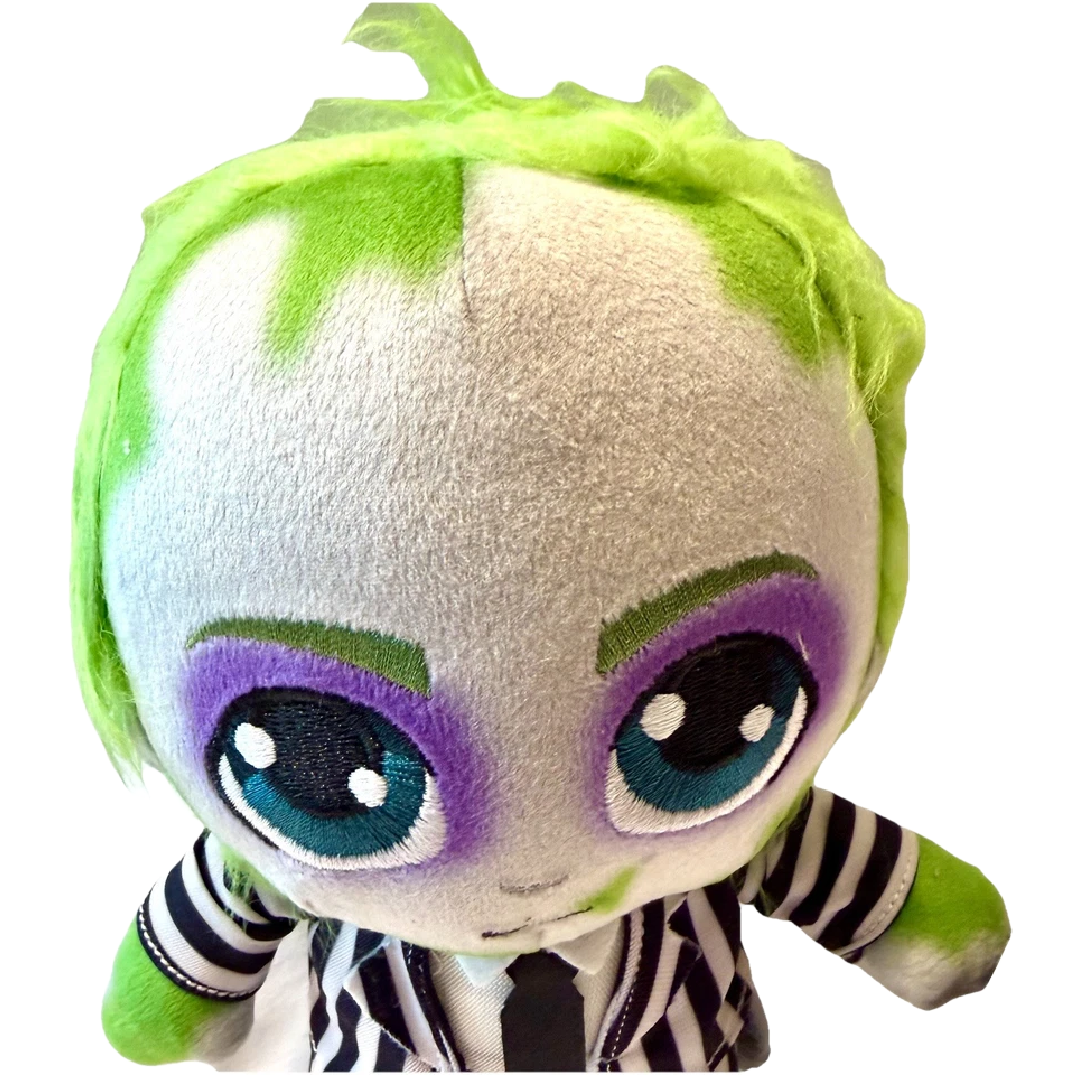 Licensed 8" Plush Lot of 2 Movie Beetlejuice & Lydia Deetz NWT Stuffed Dolls New