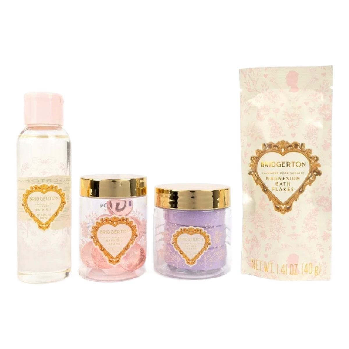 Bridgerton Soothing Bath Set Queens Edition - Flakes Oil Beads Steamers SEALED
