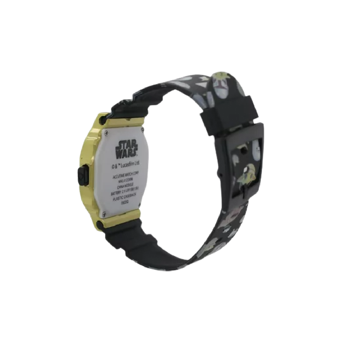 Star Wars Mandalorian Baby Yoda LED Watch Yellow Octagon Face Digital Unisex NEW