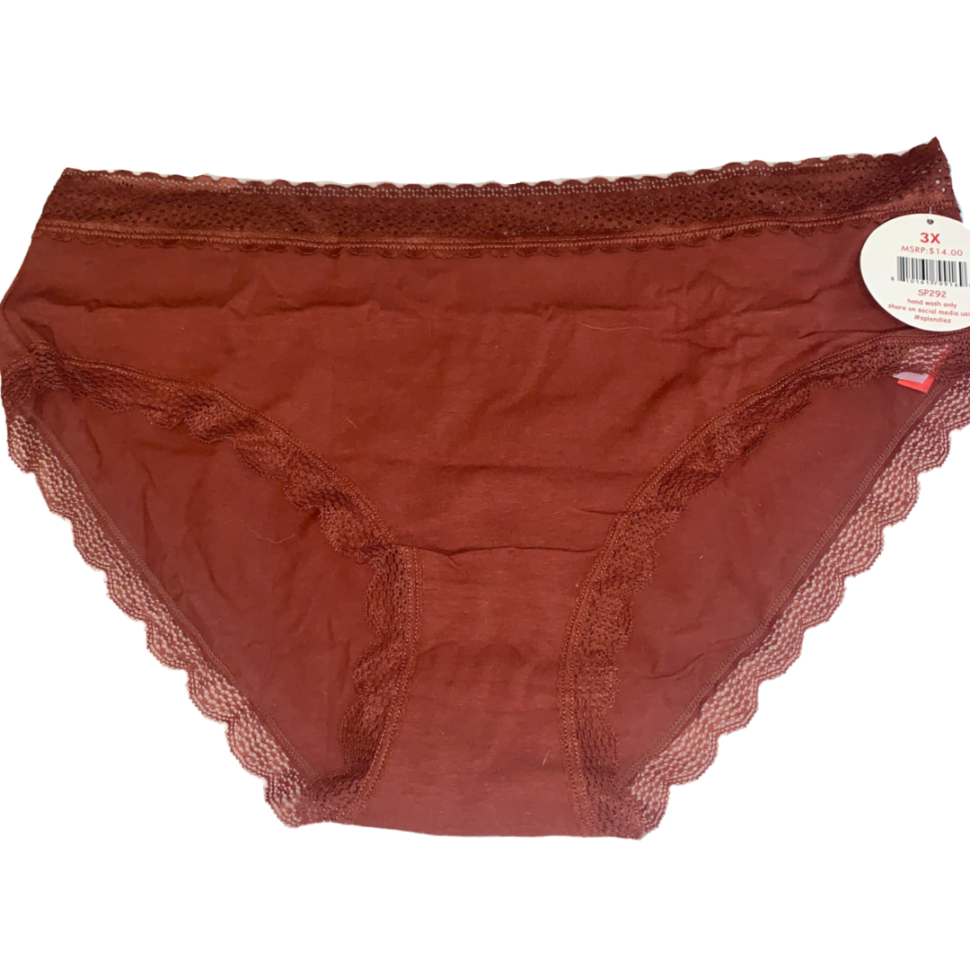 Splendies Bikini Panties Size 3x Beach Seashells Lot of 3 New Pairs of Underwear