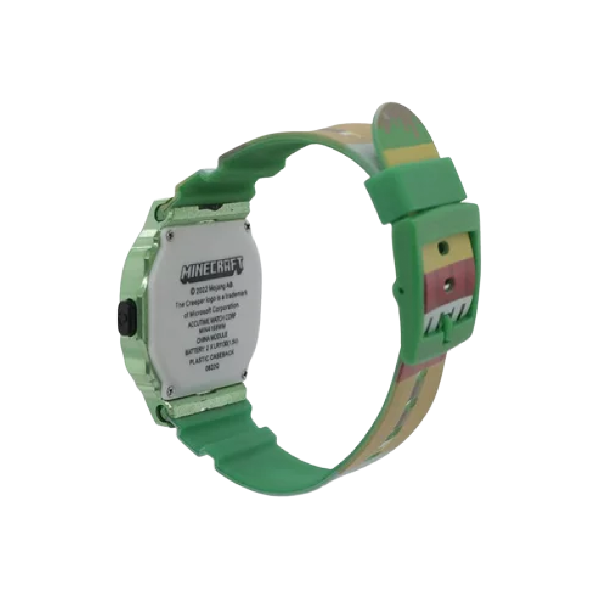 MINECRAFT Green LED Watch Octagon Face Digital Unisex Kids NEW