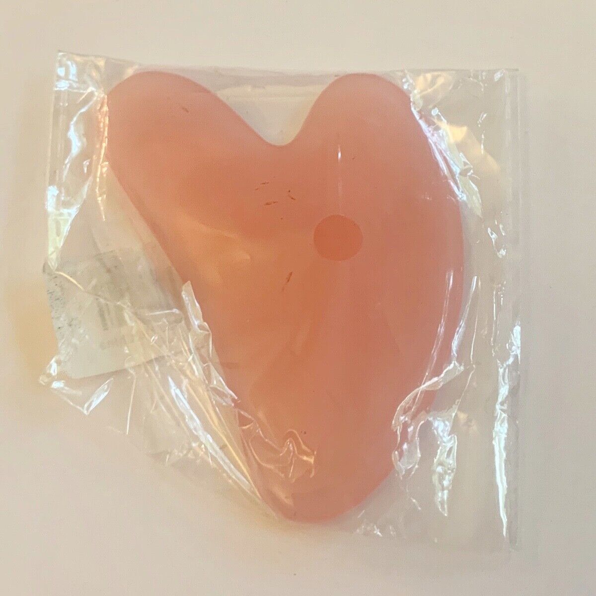 Natural Pale Pink Jade Scraper Gua Sha Face Body Massager Tool NEW