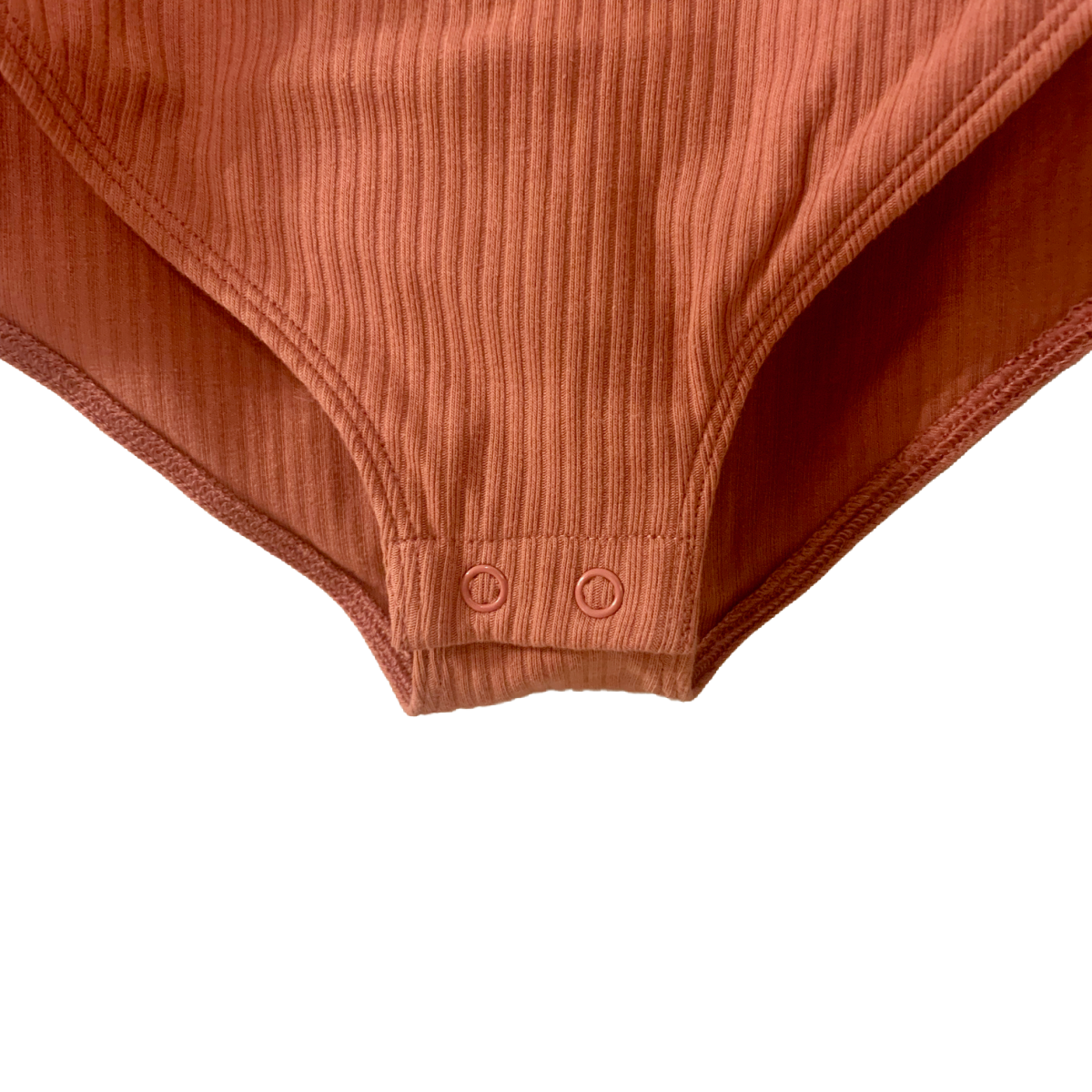 Long Sleeve Square Neck Rib Knit Bodysuit 4X (28/30) In Dusty Red Stretch NWT