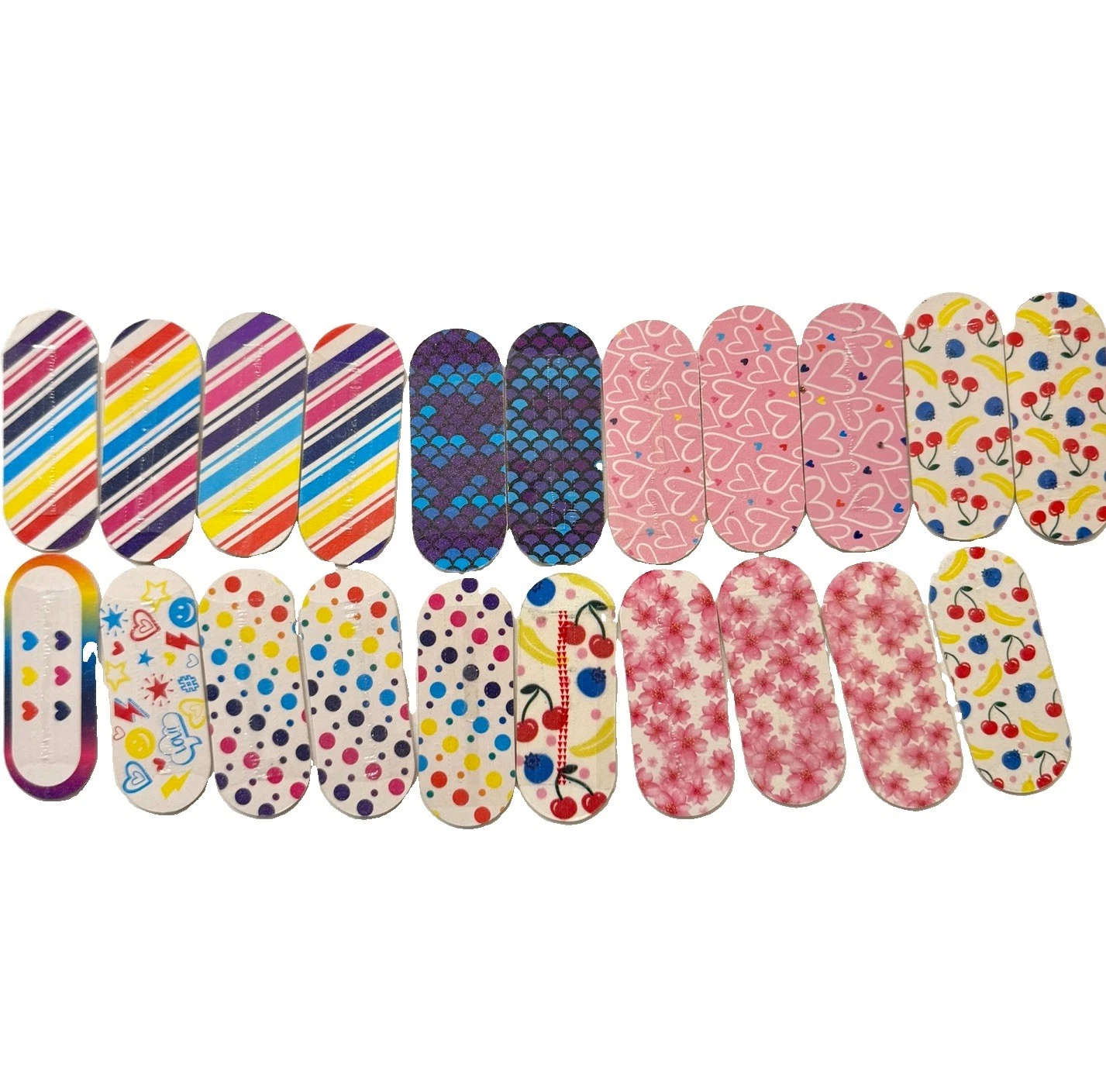 Color Street Nail Emory Board Lot Mani Pedi 21pcs Mini 3" Double Sided Files New