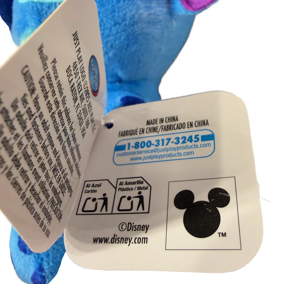 Disney That’s So STITCH w/ Barbell 7" Plush Stuffed Animal Exercise Gym NWT