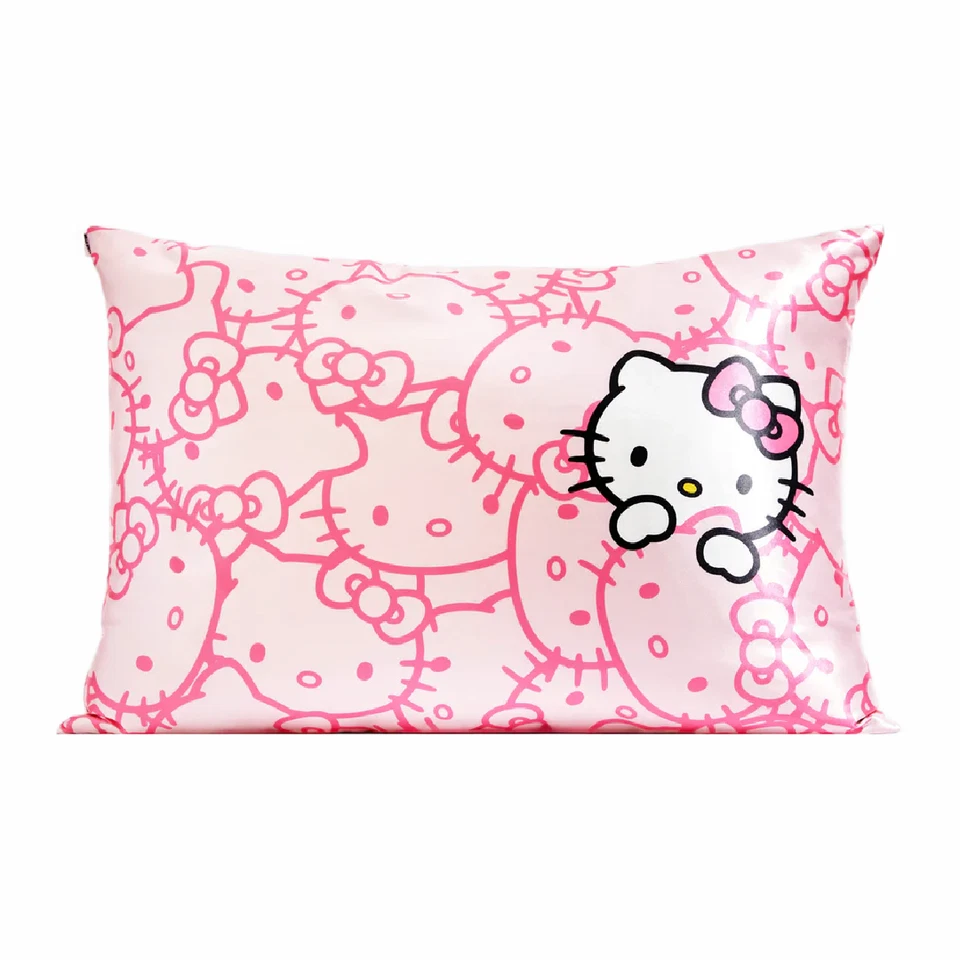 Hello Kitty x Kit•sch Satin Pillowcase & Pillow Scrunchie 2pc Standard/Queen Set