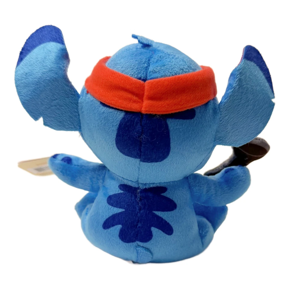 Disney STITCH Lot of 2 Plush Stuffed Animals Barbell Exercise Gym Taco Food NWT
