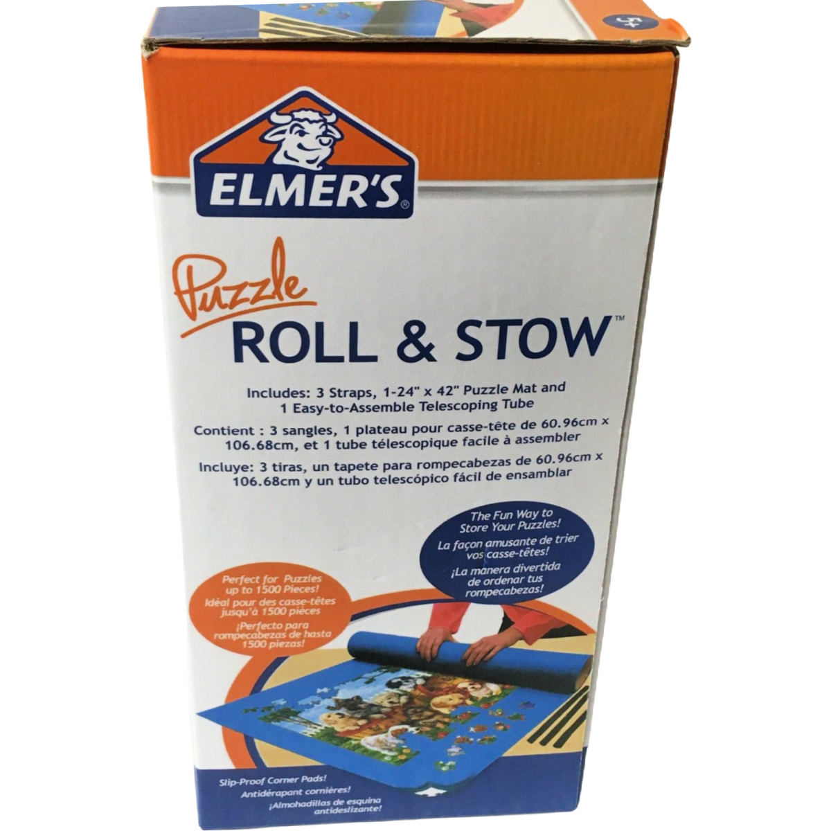 Elmer's Master Jigsaw Puzzle Mat Roll Stow Kit Holds Up To 1500 Pieces 24x42 NEW