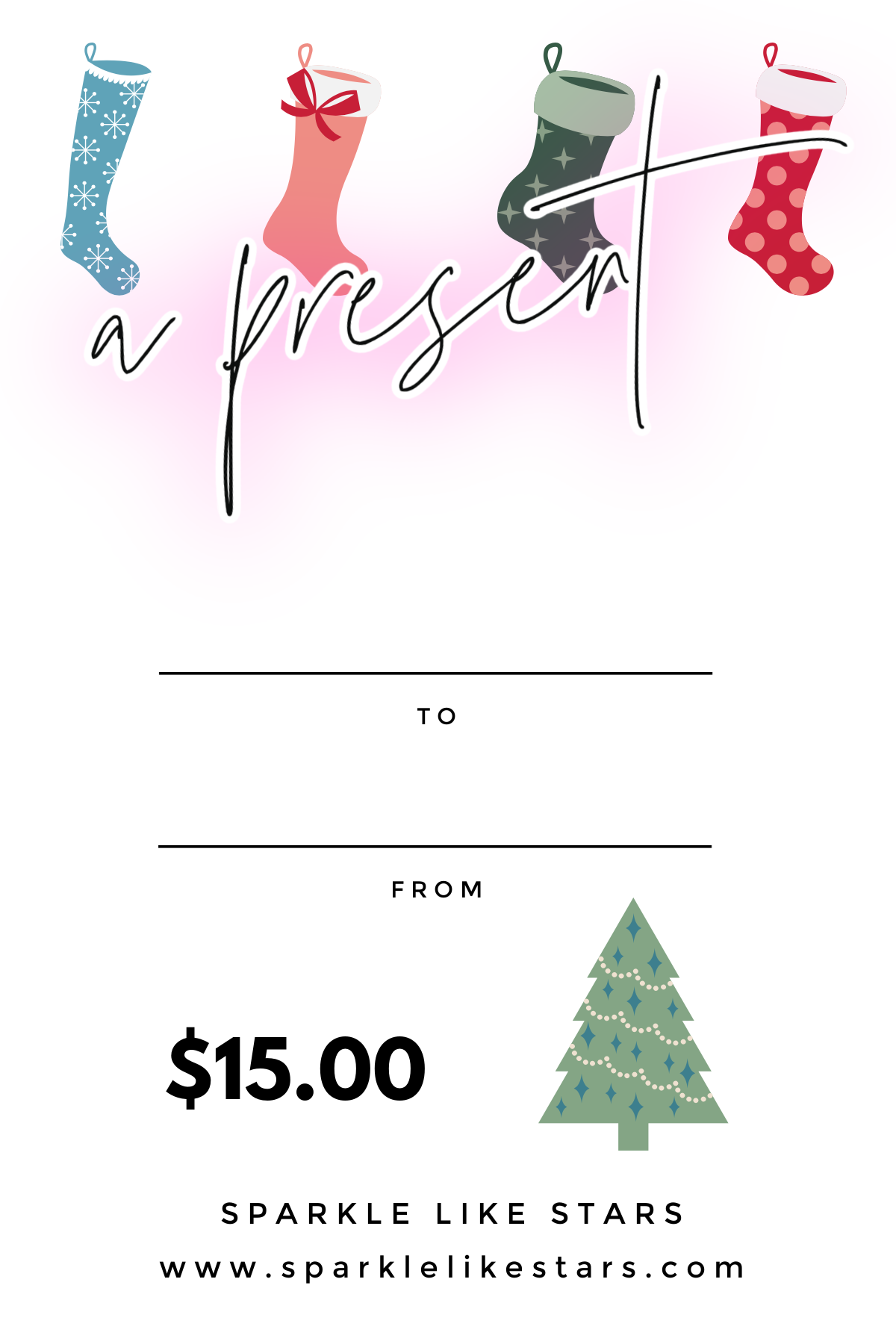 Christmas Stockings Gift Certificate