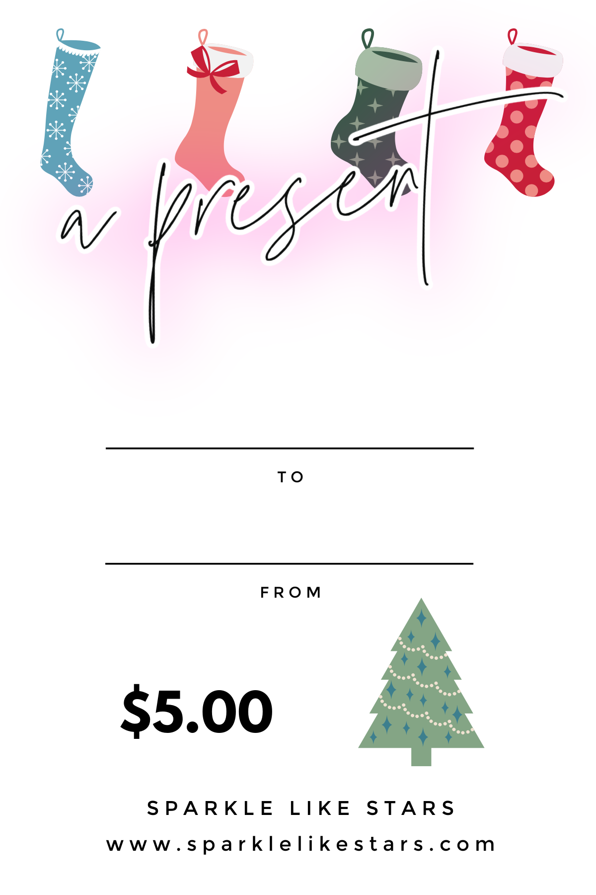 Christmas Stockings Gift Certificate