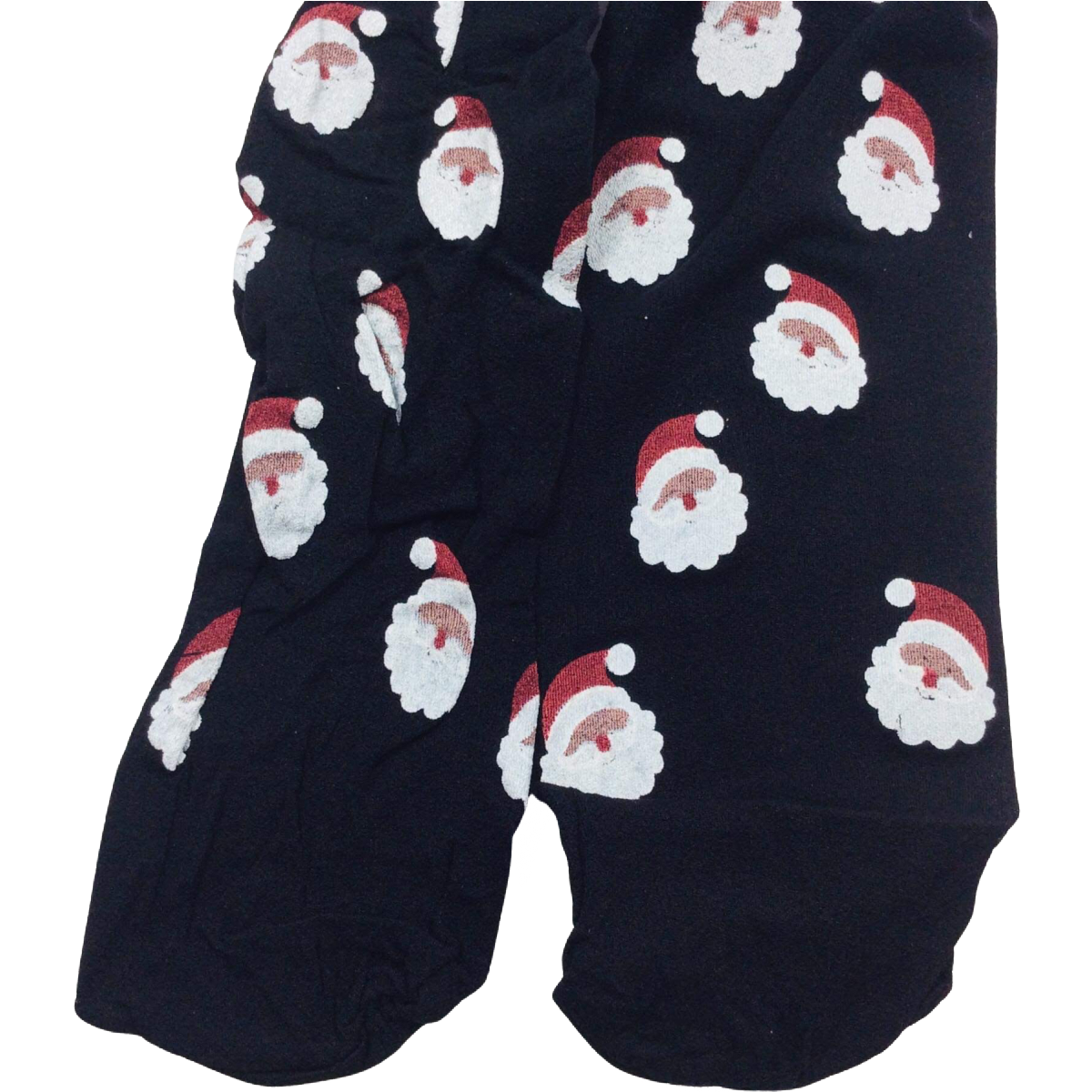 Holiday Baby Girls Tights Lot of 6 Black Santa Red Snowman Snowflake Size 1-3