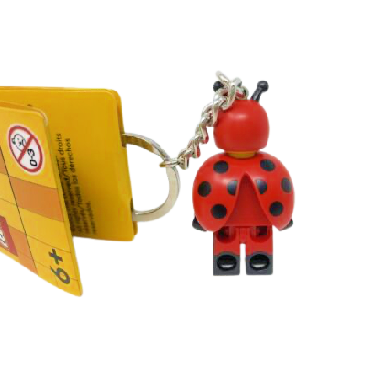LEGO Costume Keychain Lot of 3 French Bull Dog Guy, Lady Bug Girl, Shark Suit