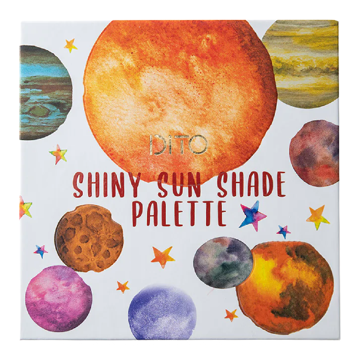 Lot of 3 Dito Space Planet Eyeshadow Palettes Shiny Sun, Eco Earth, Galaxy NEW