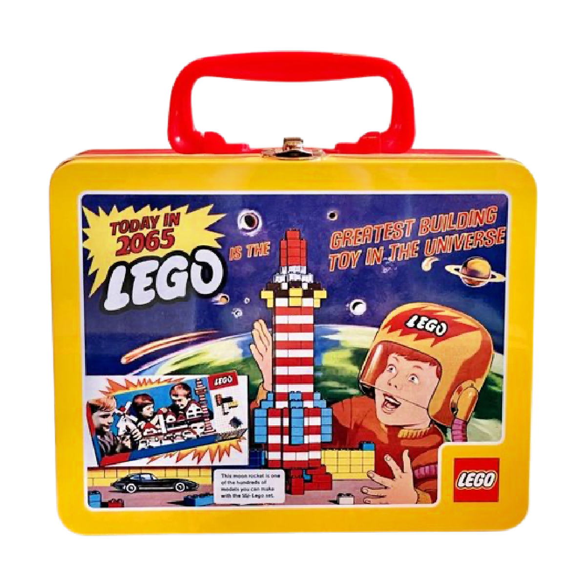 LEGO 5007331 Retro Lunch Box Tin Storage 1965 Advert Design VIP Exclusive NEW