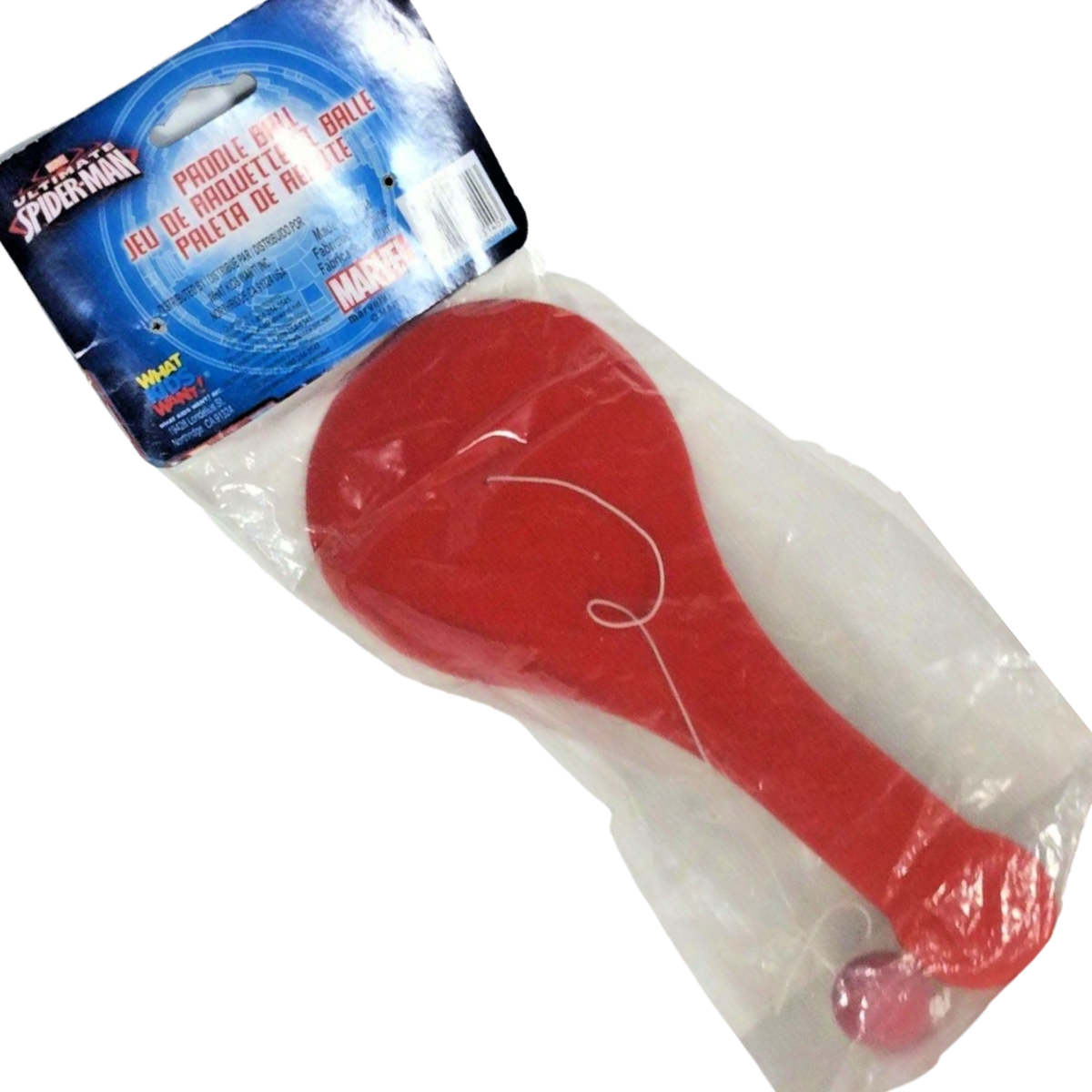 Marvel Spider-Man Toy Lot of 3 Paddle Ball, Water Bottle w/ Straw, Puzzle NEW