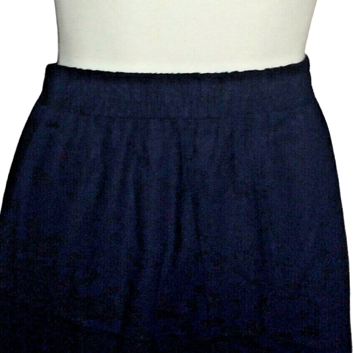 Jessica London Women A-Line Skirt Blue Sz 22W Elastic Waist Pockets Modest NWT
