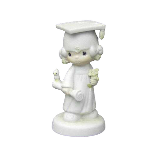1980 Precious Moments Graduation 5” Figurine The Lord Bless You Keep You E-4721