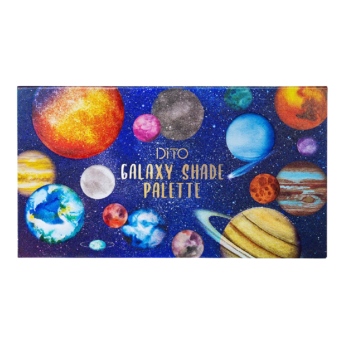 Lot of 3 Dito Space Planet Eyeshadow Palettes Shiny Sun, Eco Earth, Galaxy NEW
