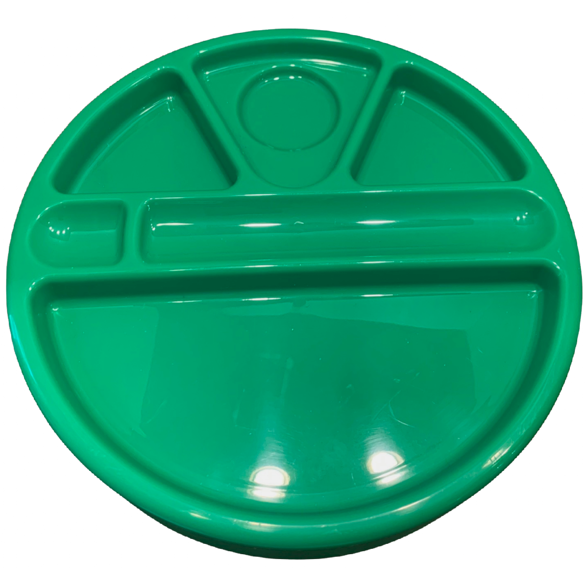 12x Large Divided Christmas Holiday Plates 12" In Red And Green Lot
