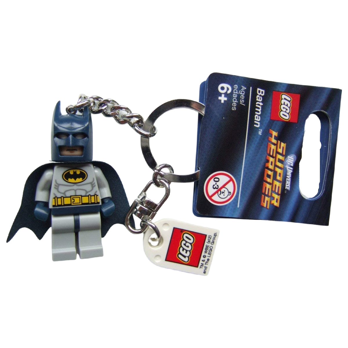 LEGO DC Comics Keychain Ring Lot of 2 Batman 853951 & Harley Quinn 854238 NWT